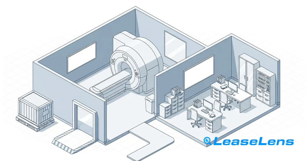 A modern 3T MRI machine in a brightly lit hospital imaging room